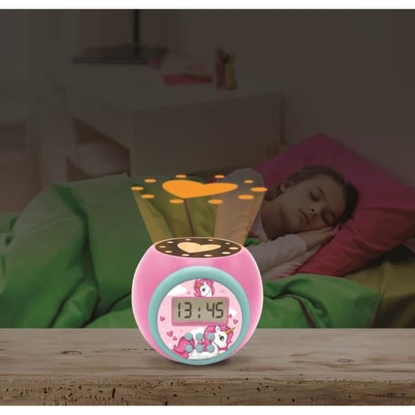 Unicorn projektor väckarklocka med timer
