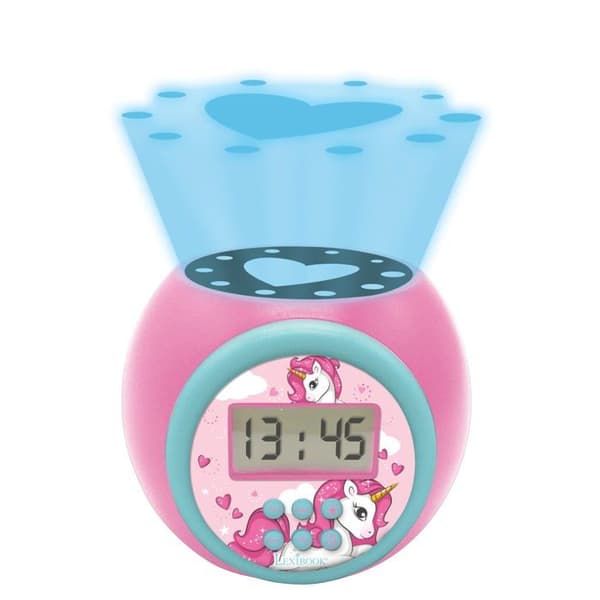 Unicorn projektor väckarklocka med timer