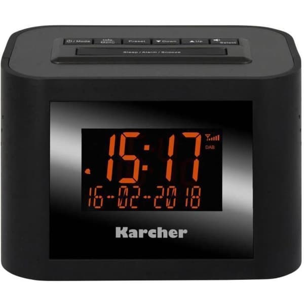 Karcher DAB 2420 FM klockradio svart