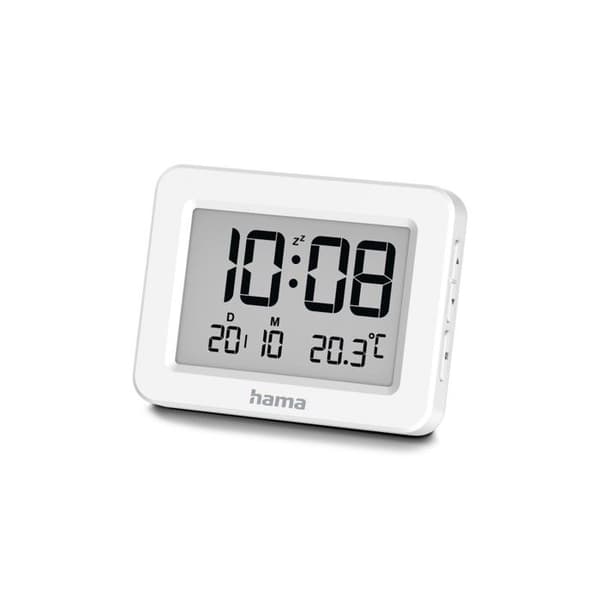 Digital väckarklocka "Kos", LCD, vit
