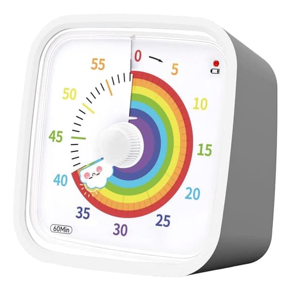 OBOSOE vækkeur med visuelle detaljer – Rainbow Timer til børneværelset