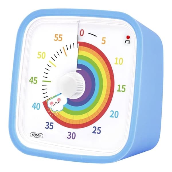 OBOSOE vækkeur med visuelle detaljer – Rainbow Timer til børneværelset