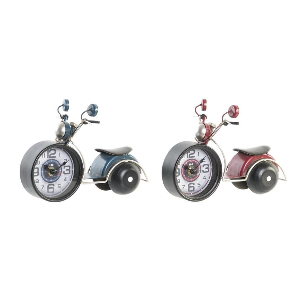 Asztali óra DKD Home Decor Motorcykel Järn Vintage (22,5 x 12 x 16,5 cm)