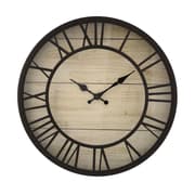 Veggklokke Quid Svart Plast (40 cm)