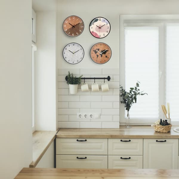 Veggklokke Quid Kukat Plast (30 cm)