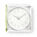 Miniatyrbillede 3 af 3: Nedis CLWA015PC30SR Rundt vægur Diameter 30 cm Hvid & Sølv