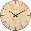 Miniatyrbillede 1 af 5: NeXtime NE-3249 Vægur Kant-Træ-Kuppel Dia 35 cm Plast Lysebrun