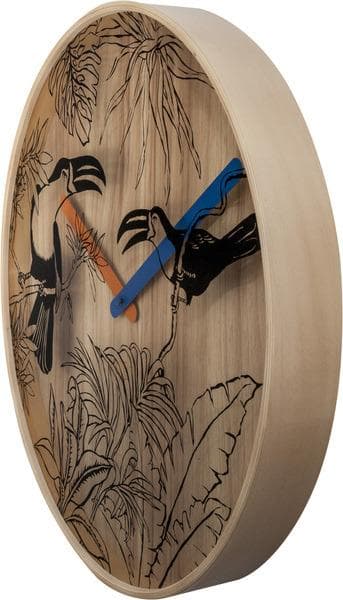 NeXtime NE-3230 Väggklocka Tropica Ø40 Trä