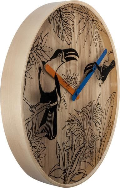 NeXtime NE-3230 Väggklocka Tropica Ø40 Trä