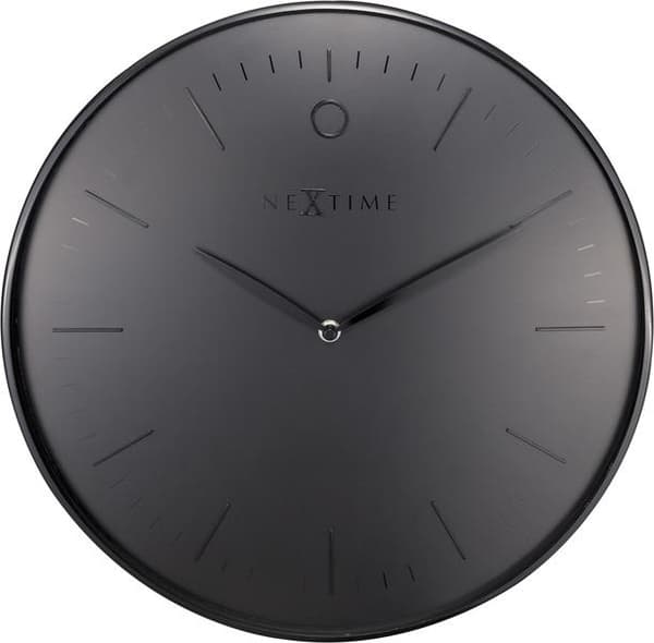 NeXtime NE-3235ZW Väggklocka Glamour Ø40 Metallsvart