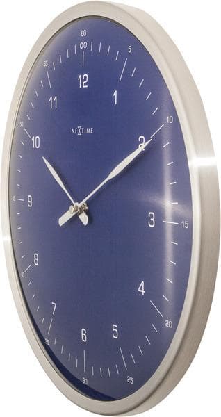 NeXtime NE-3243BL Väggklocka 60 minuter Ø33 Metallblå