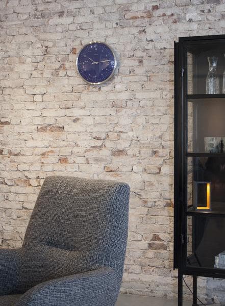 NeXtime NE-3243BL Väggklocka 60 minuter Ø33 Metallblå