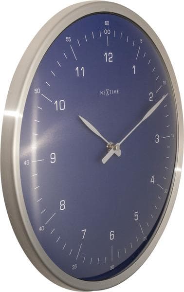 NeXtime NE-3243BL Väggklocka 60 minuter Ø33 Metallblå