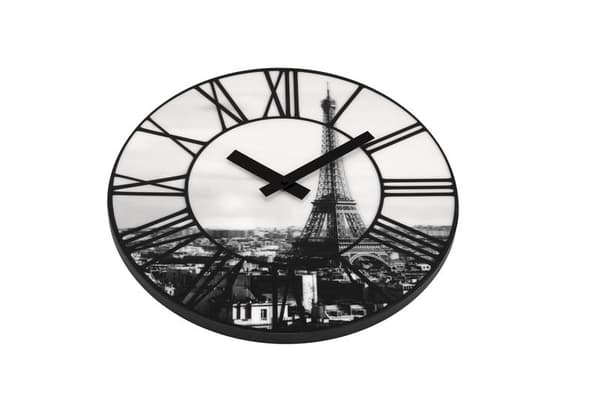 NeXtime NE-3004 vægur Dia. 39 Cm, Plast, 3D, Grå, 'La Ville'