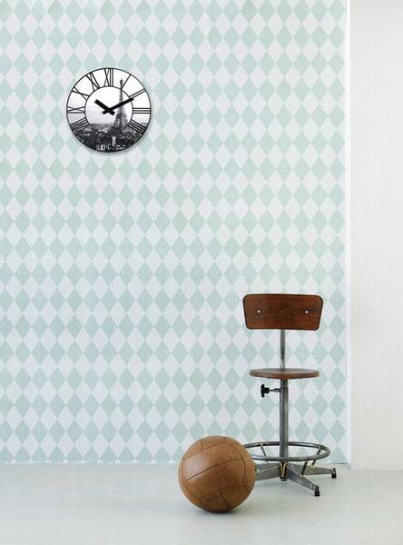 NeXtime NE-3004 vægur Dia. 39 Cm, Plast, 3D, Grå, 'La Ville'