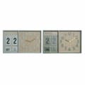 Miniatyrbillede 1 af 2: Vægur DKD Home Decor Grøn Træ polypropylen Plastik Træ MDF Tropisk 40 x 5 x 24 cm (2 enheder)