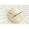 Miniatyrbillede 3 af 3: Vægur DKD Home Decor Blomst Gylden Metal (57 x 4 x 57 cm)