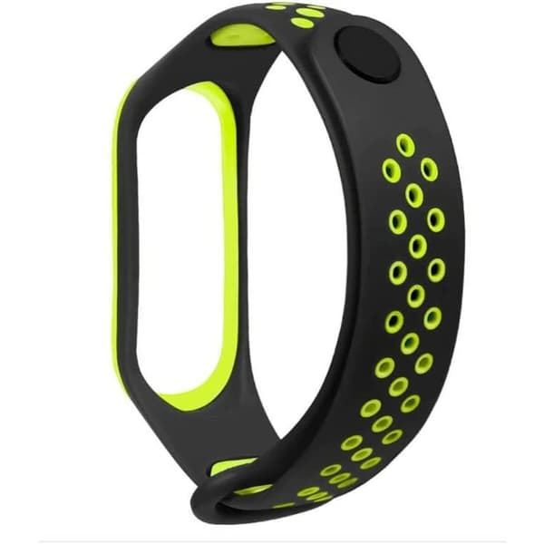 Rem til Ur Cool Sort Grøn Xiaomi Mi Band 5 , 6, 7, Amazfit Band 5