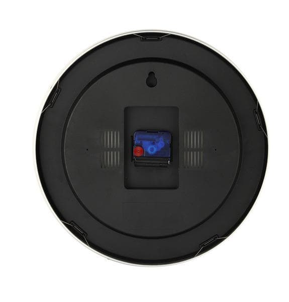 NeXtime NE-3998ST Väggklocka Dia. 19 Cm, Borstad Aluminium, 'Station'