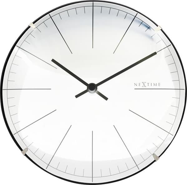 NeXtime NE-3506WI Vægur Big Stripe Ø20 Glas Hvid