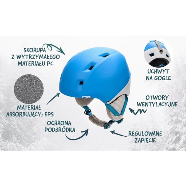 Apsauginis Šalmas Meteor Kiona Mėlynas/Baltas XS 48-52cm