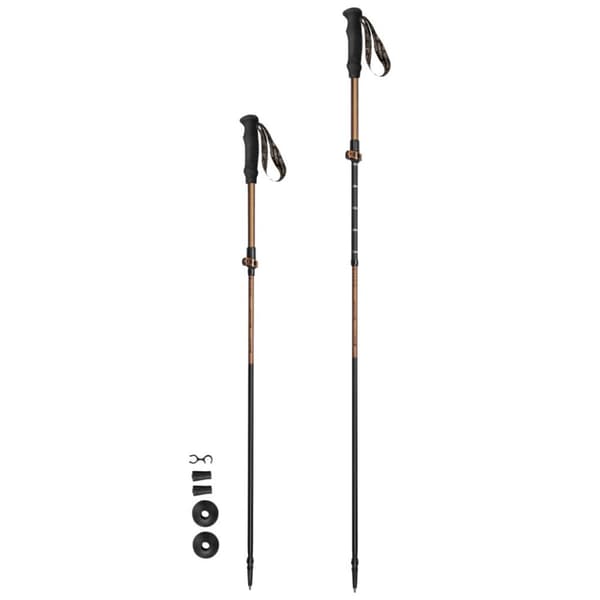 Spokey Quick trekking poles brown-black 929473