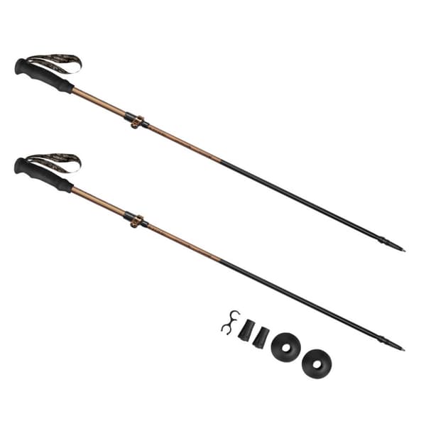 Spokey Quick trekking poles brown-black 929473