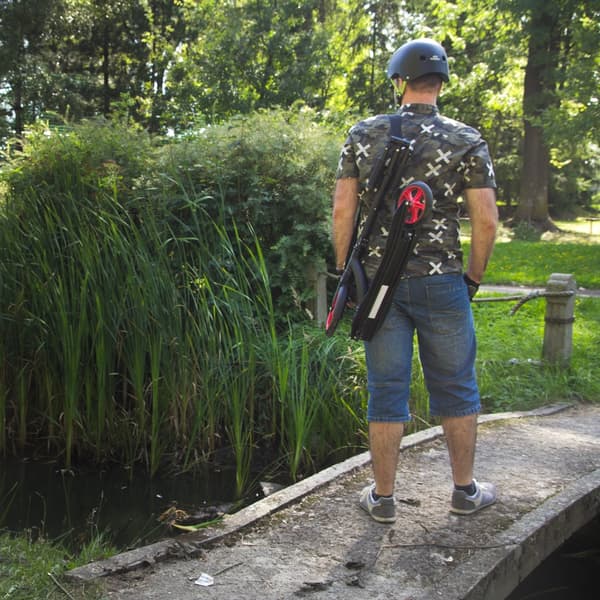Sulankstomas Paspirtukas Su Amortizatoriais Worker Span (iki 100kg) - Žalias