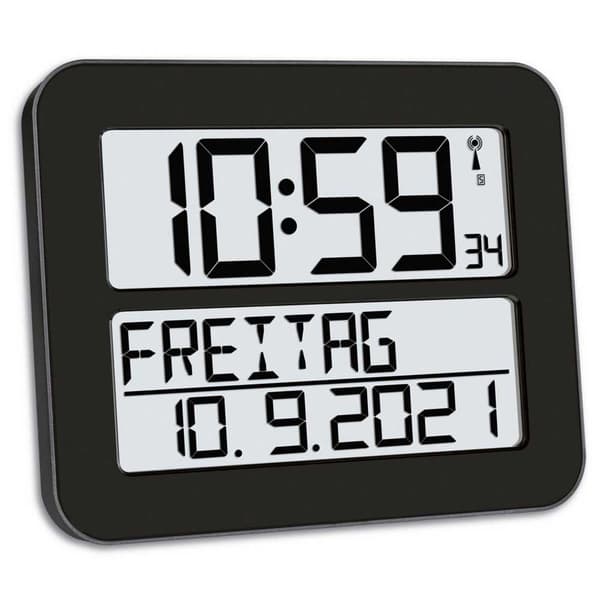 Tfa Dostmann Radiostyrd Klocka Timeline Max Svart