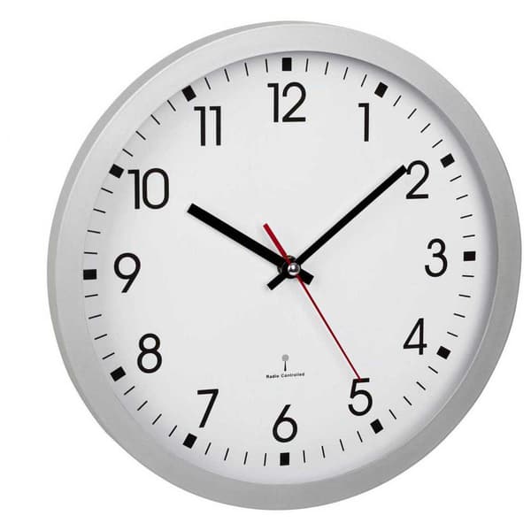 Tfa Dostmann Pyöreä Seinäkello 60.3522.02 Hopeinen