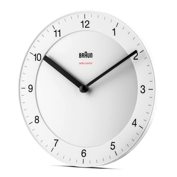 Braun Radio-ohjattu Kello Bc 17 W-dcf Valkoinen