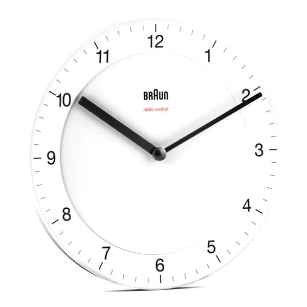 Braun Radio-ohjattu Kello Bc 17 W-dcf Valkoinen
