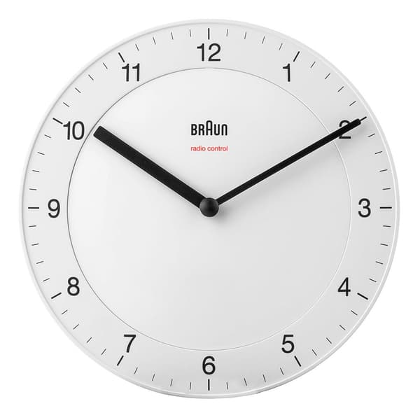 Braun Radio-ohjattu Kello Bc 17 W-dcf Valkoinen