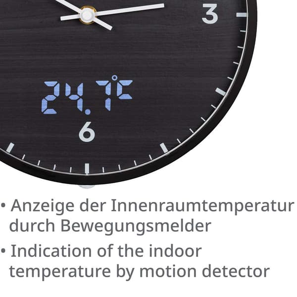 Bresser Vægur Mytime Ledsec Sort