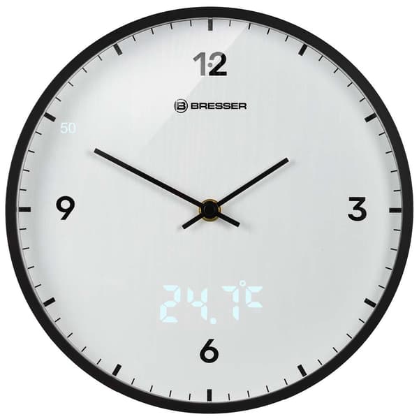 Bresser Väggklocka Mytime Ledsec Vit