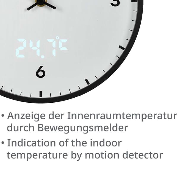 Bresser Väggklocka Mytime Ledsec Vit