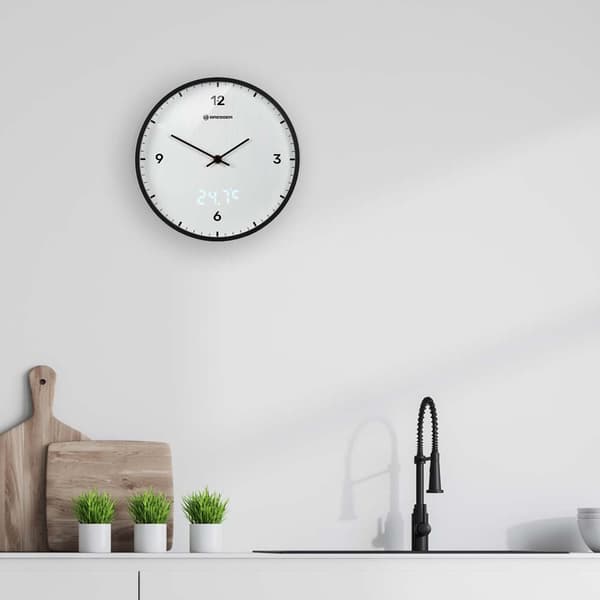 Bresser Väggklocka Mytime Ledsec Vit