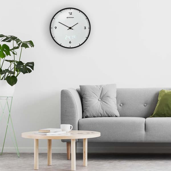 Bresser Väggklocka Mytime Ledsec Vit