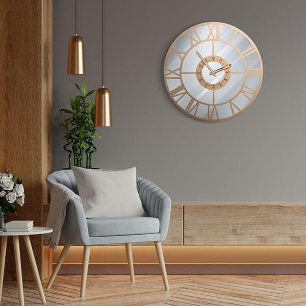 DEKORATIV UR 33 60 X 5 X 60 CM GULD