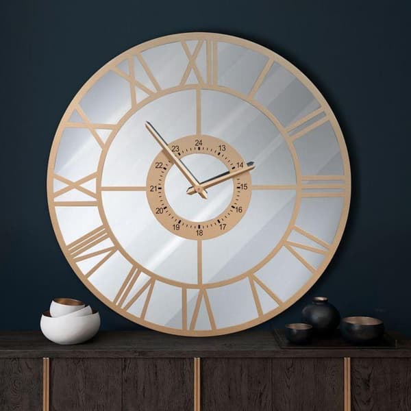 DEKORATIV UR 33 60 X 5 X 60 CM GULD