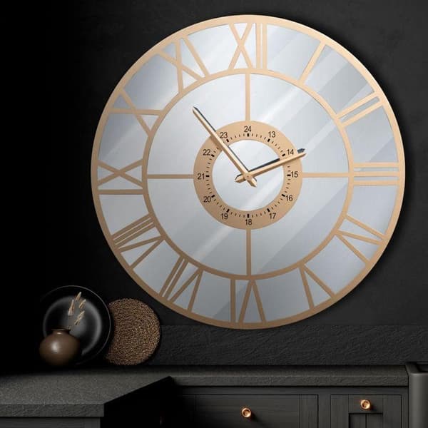 DEKORATIV UR 33 60 X 5 X 60 CM GULD