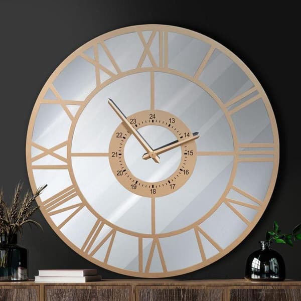DEKORATIV UR 33 60 X 5 X 60 CM GULD