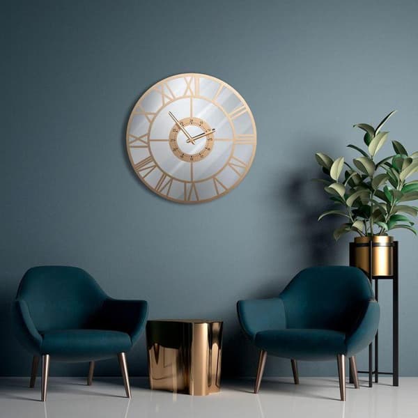 DEKORATIV UR 33 60 X 5 X 60 CM GULD