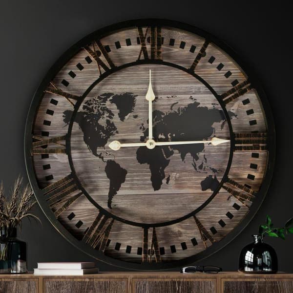 DEKORATIV UR 04 60 X 5 X 60 CM SORT