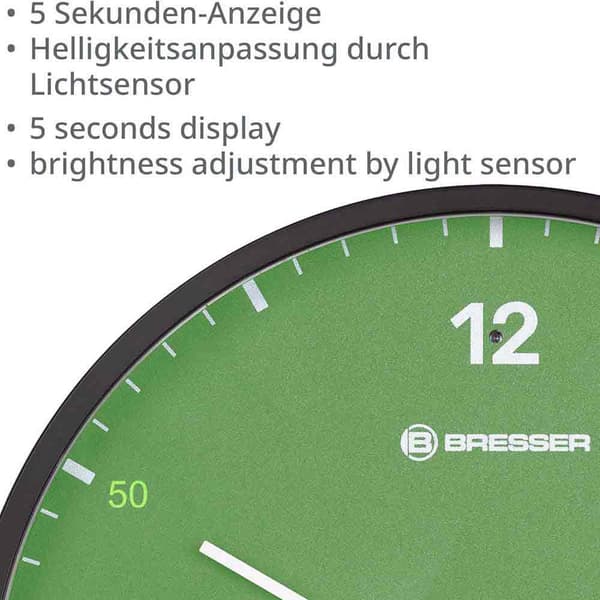 Bresser Vægur My Time Led Grøn