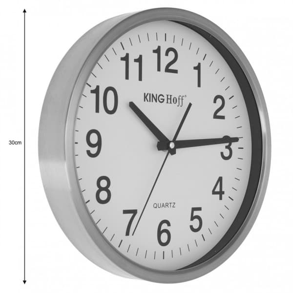 STÅL VÆGUR 30cm FLØDEMEKANISME KH-5025