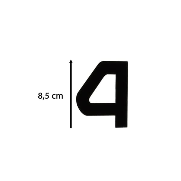 DIY-mærkat vægur, stort, justerbart, 80-120 cm, sort, 12 cifre