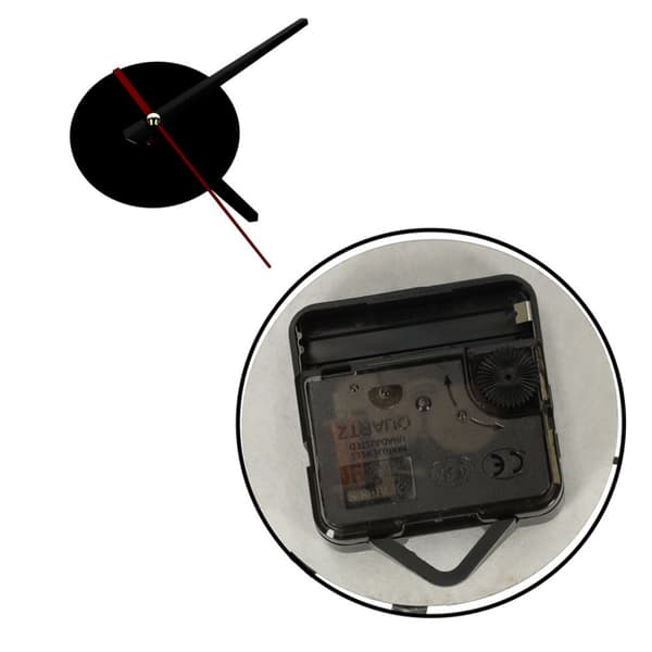 DIY vægur, justerbart, moderne, sort, 12 timer