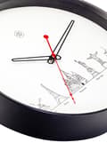 Miniatyrbild 4 av 6: NeXtime NX-7350 Väggklocka NXt Worldtour Dia 30cm Plast Svart