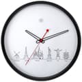 Miniatyrbild 1 av 6: NeXtime NX-7350 Väggklocka NXt Worldtour Dia 30cm Plast Svart
